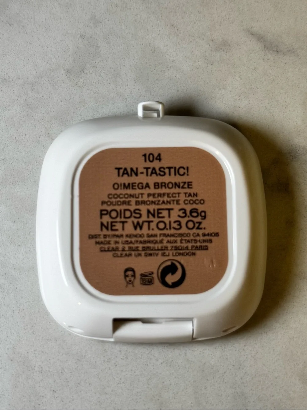 Marc Jacobs Tan-Tastic! O!Mega Bronze Compact - Creamy Tan - Picture 2 of 2